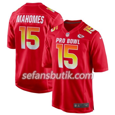 Kansas City Tröjor Chiefs Patrick Mahomes 15 Nike Röd 2019 Pro Bowl - Herr
